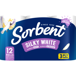 Sorbent Toilet Roll White 12 Pack